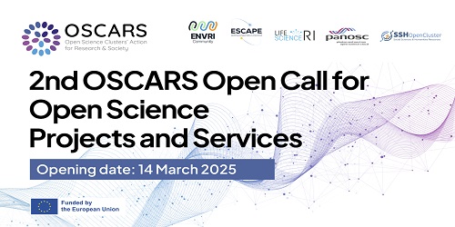 2nd OSCARS Open Call for Open Science Projects and Services