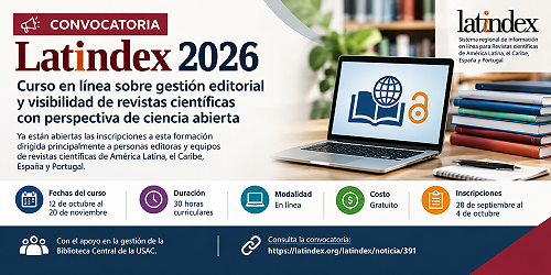 Latindex abre la convocatoria 2026 