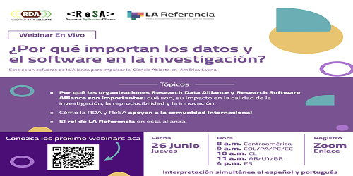Webinar: ¿Por qué importan los datos y el software en la investigación?