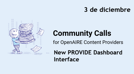  Llamada de la Comunidad de Proveedores de Contenido de OpenAIRE