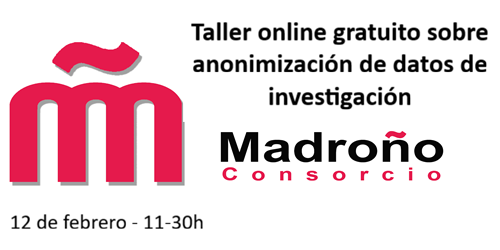 Taller online gratuito sobre anonimización de datos de investigación