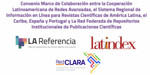 LA Referencia, RedCLARA y Latindex firman un Convenio de Cooperación por un Ecosistema Regional de Ciencia Abierta
