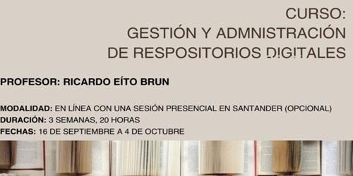 Curso: Gestión y administración de repositorios digitales