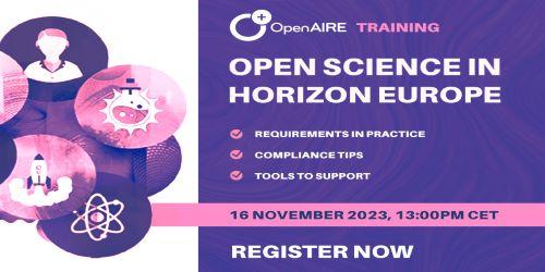 Horizon Europe Open Science requirements in practice