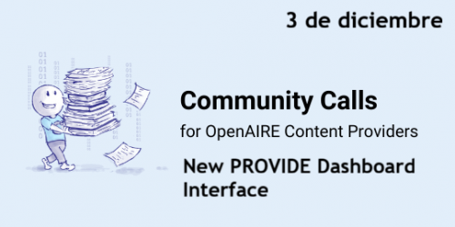  Llamada de la Comunidad de Proveedores de Contenido de OpenAIRE