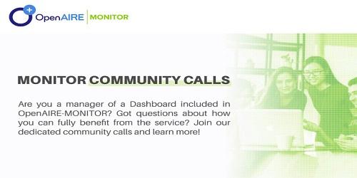 OpenAIRE MONITOR Community Call