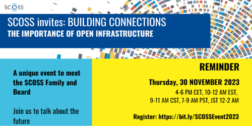 SCOSS invites: Building connections - the importance of open infrastructure