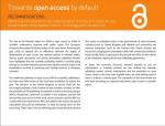 Towards open access by default